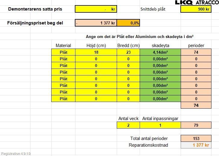 Opel INSIGNIA 09-16 Skärm Fram Vänster