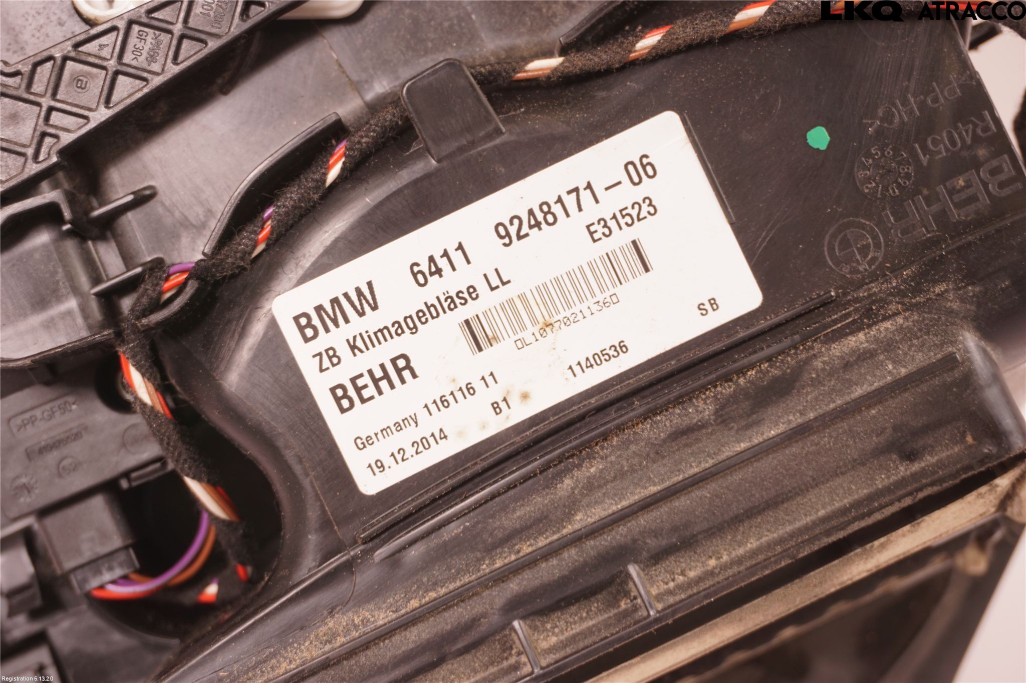 BMW 5 F10/F11/F18 09-17 Ac Värmefläkt
