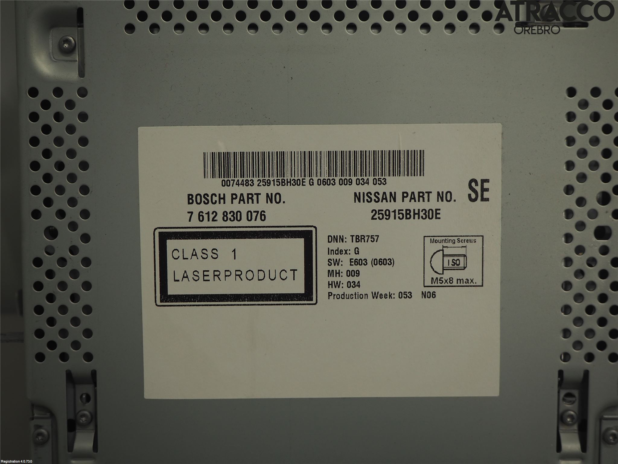 Nissan QASHQAI 10-14 Cd Radio - Multimediapanel
