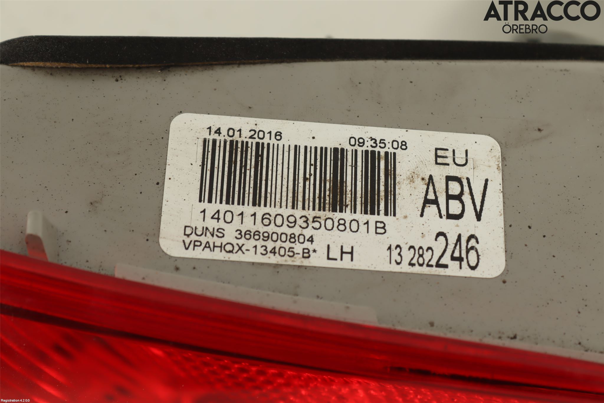 Opel ASTRA K 16-22 Bakljus Lucka Vä