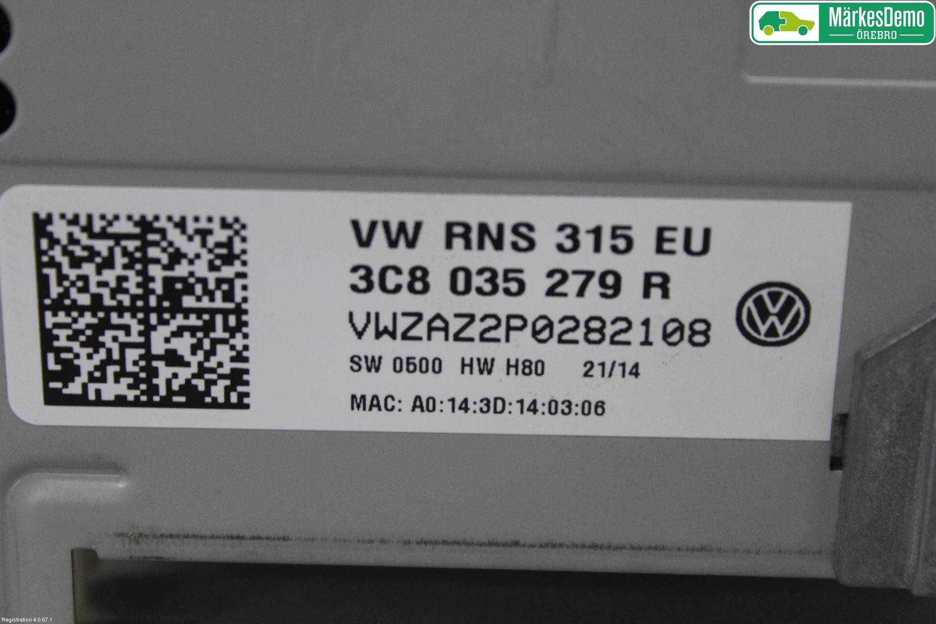 Volkswagen VW PASSAT CC 08-16 Cd Radio - Multimediapanel