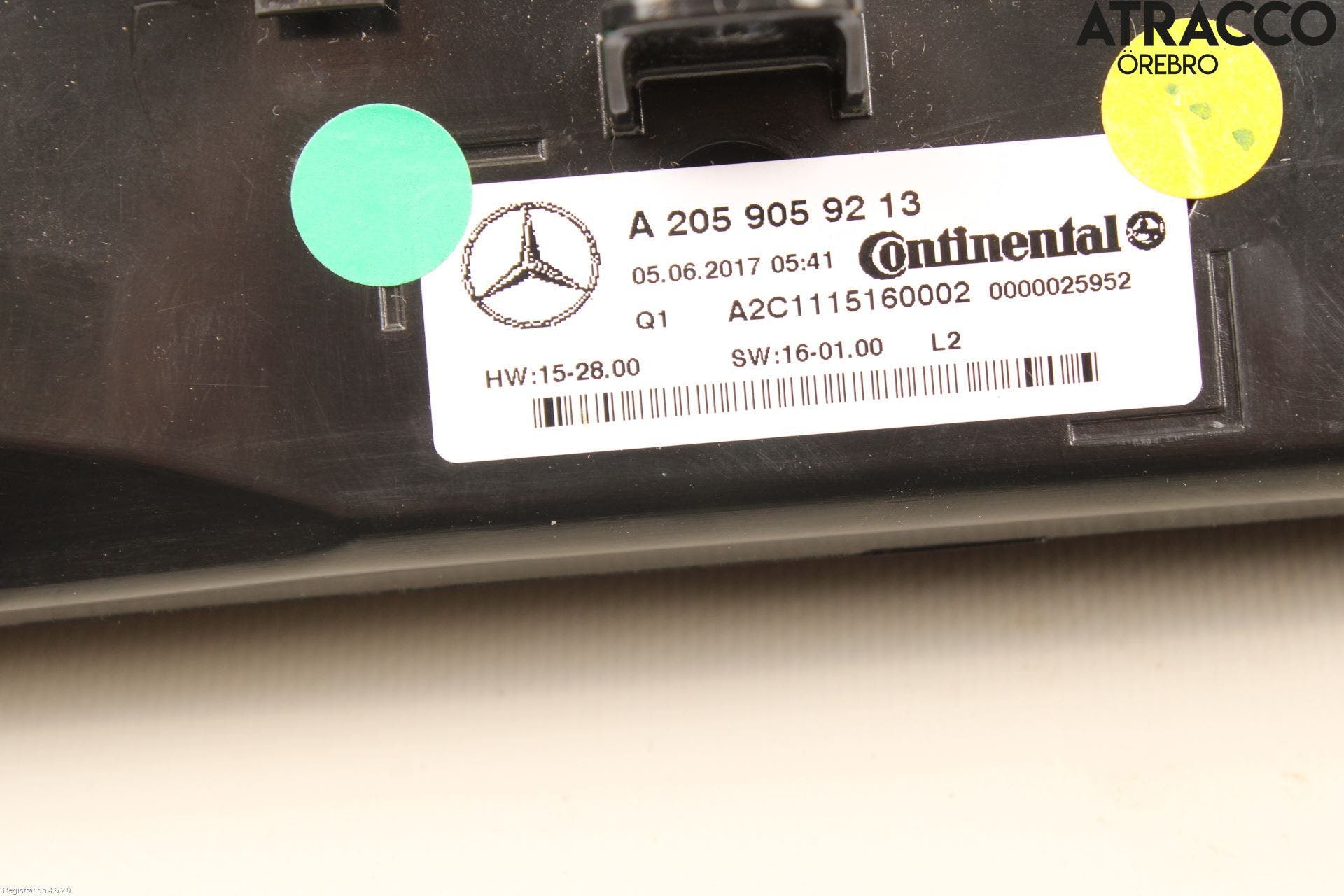 Mercedes-Benz MB C-KLASS (W205) 14-21 Ac Styrenhet Ac Manöveren