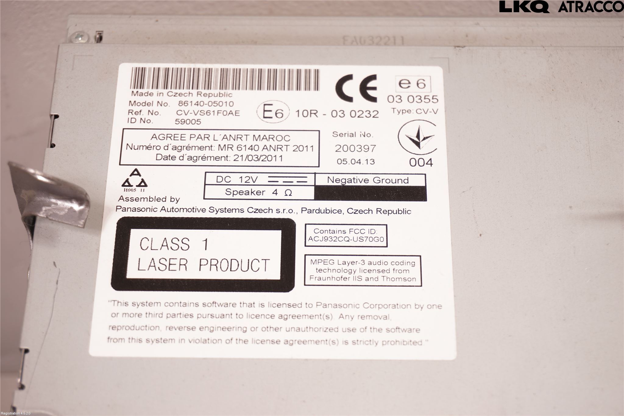 Toyota AVENSIS 09-15 Cd Radio - Multimediapanel