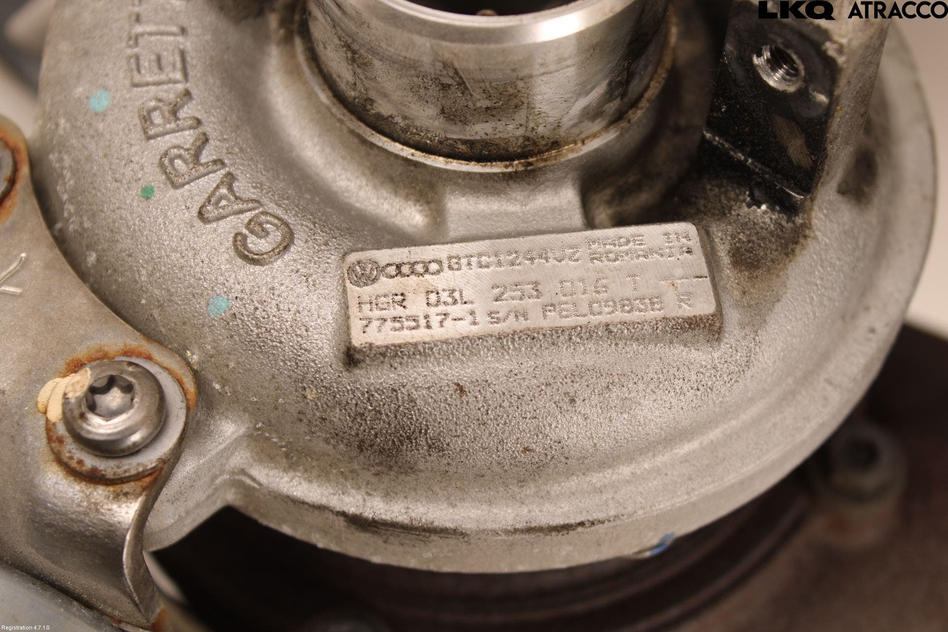 Volkswagen VW GOLF VI 09-13 Turboaggregat