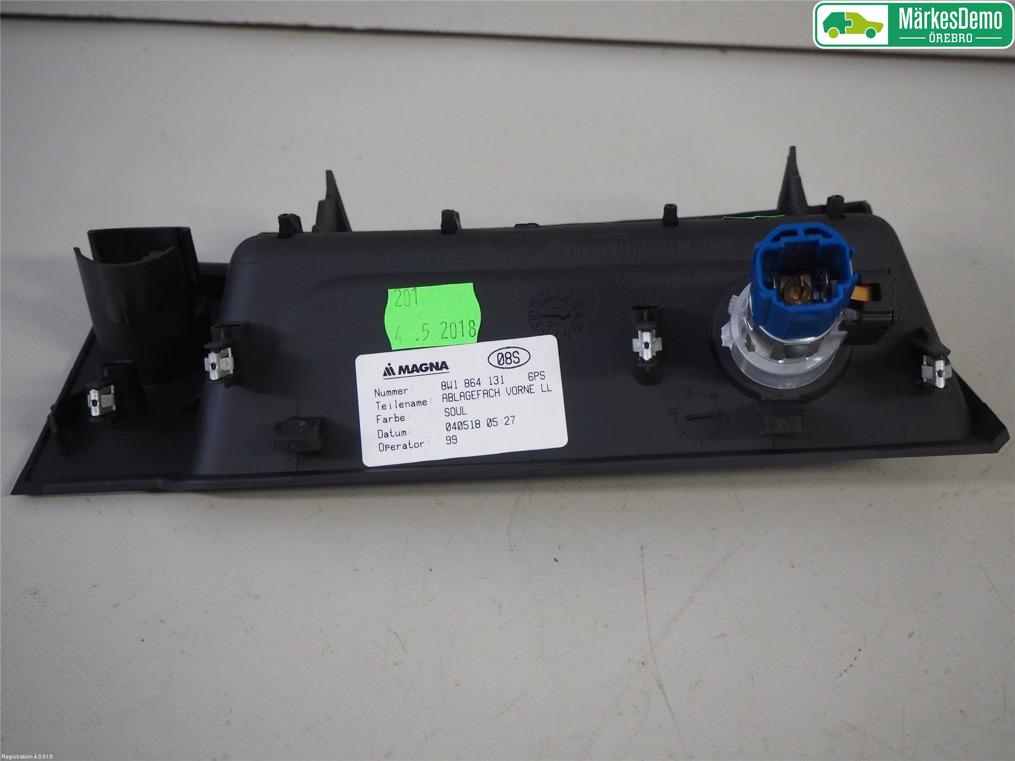 Audi A4/S4 B9 16-19 Instrumentbräda Förvaringsfack