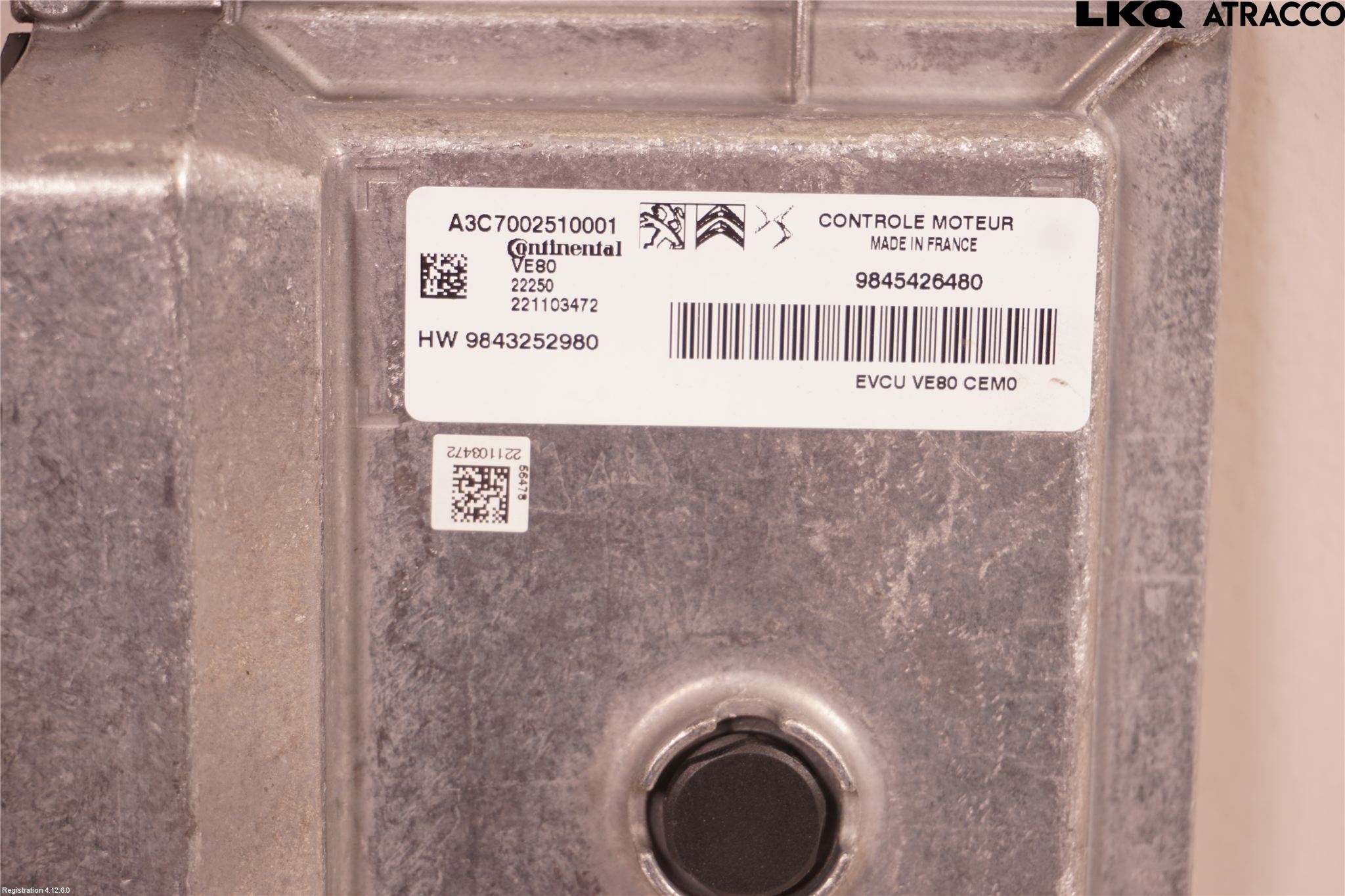 Peugeot 208/E-208 20- Styrenhet Elmotor