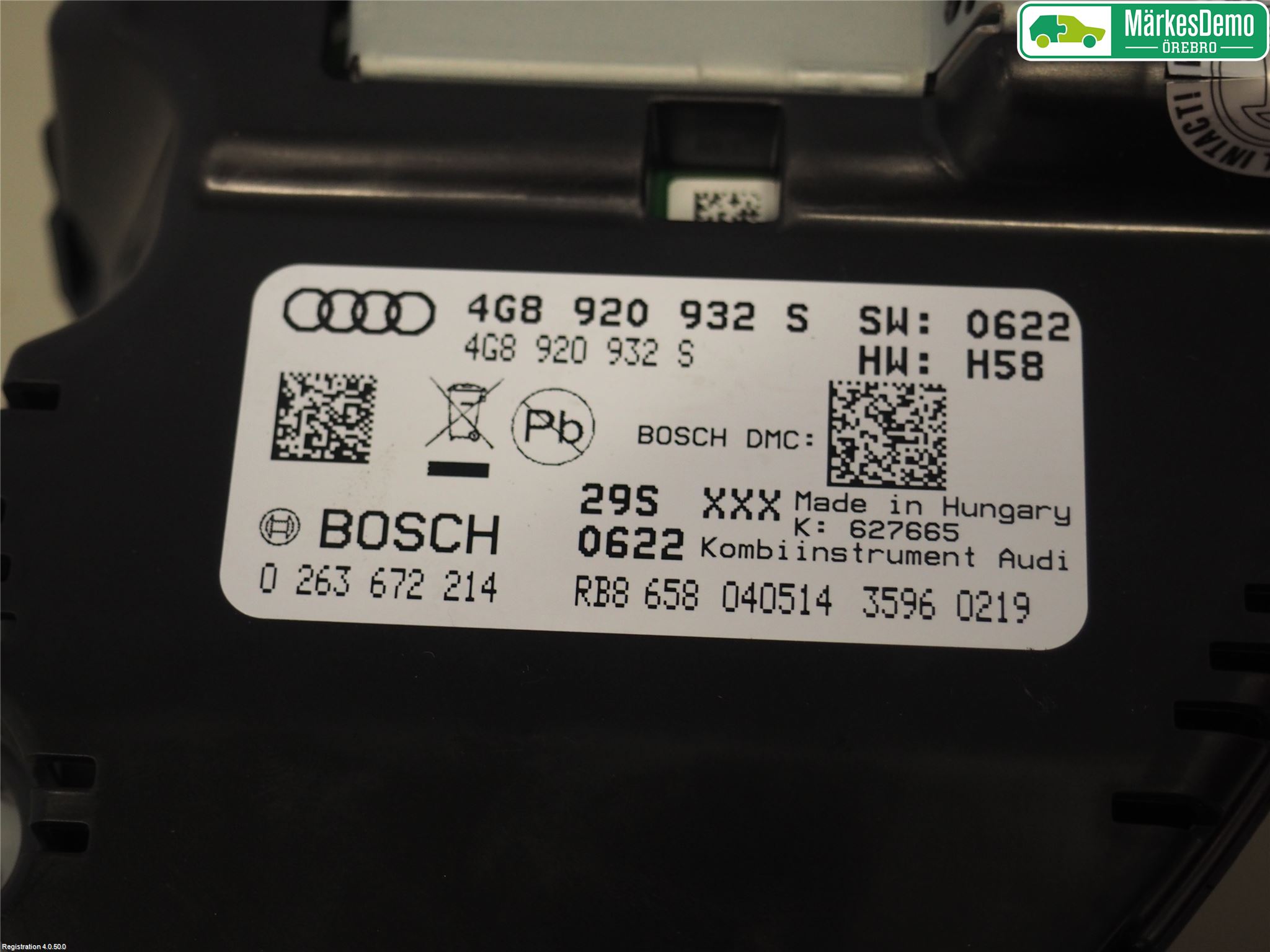 Audi A6/S6 4G 11-18 Instrument Komb
