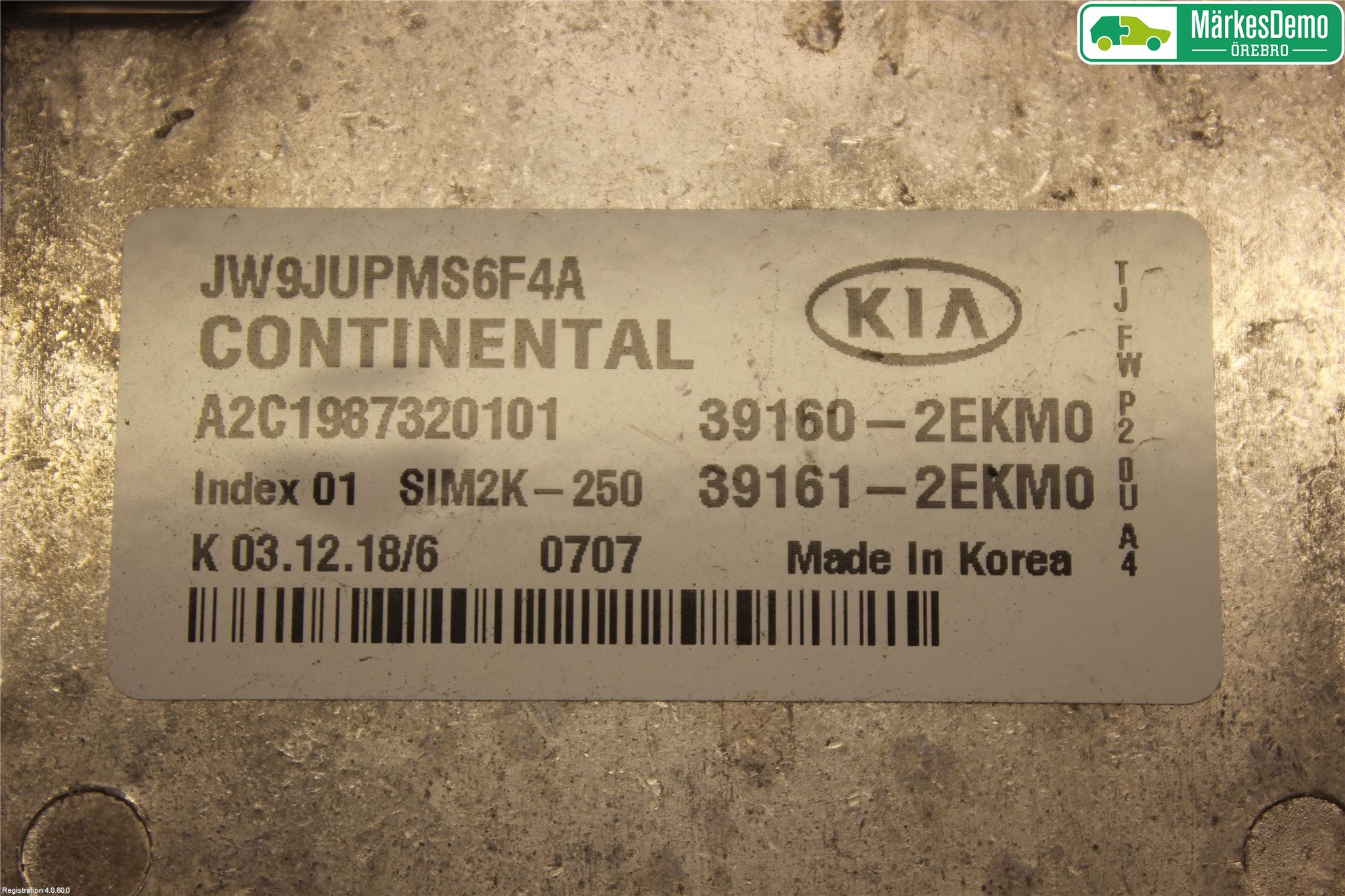Kia OPTIMA 16-20 Styrenhet Insprut Bensin