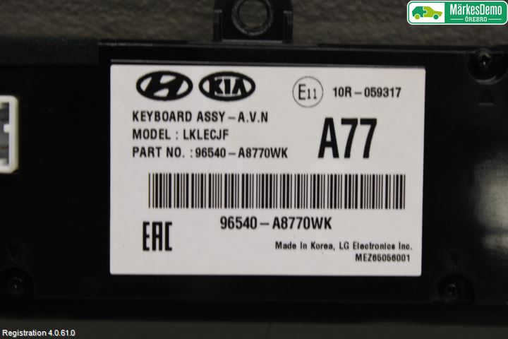 Kia OPTIMA 16-20 Cd Radio - Multimediapanel