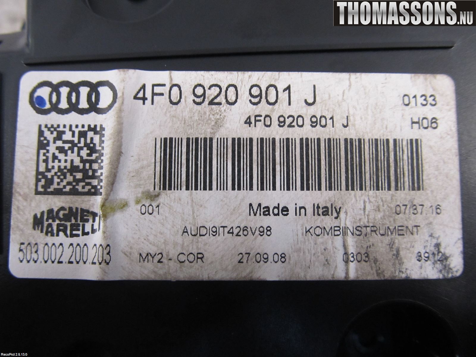 Audi A6/S6     05-11 Instrument Komb
