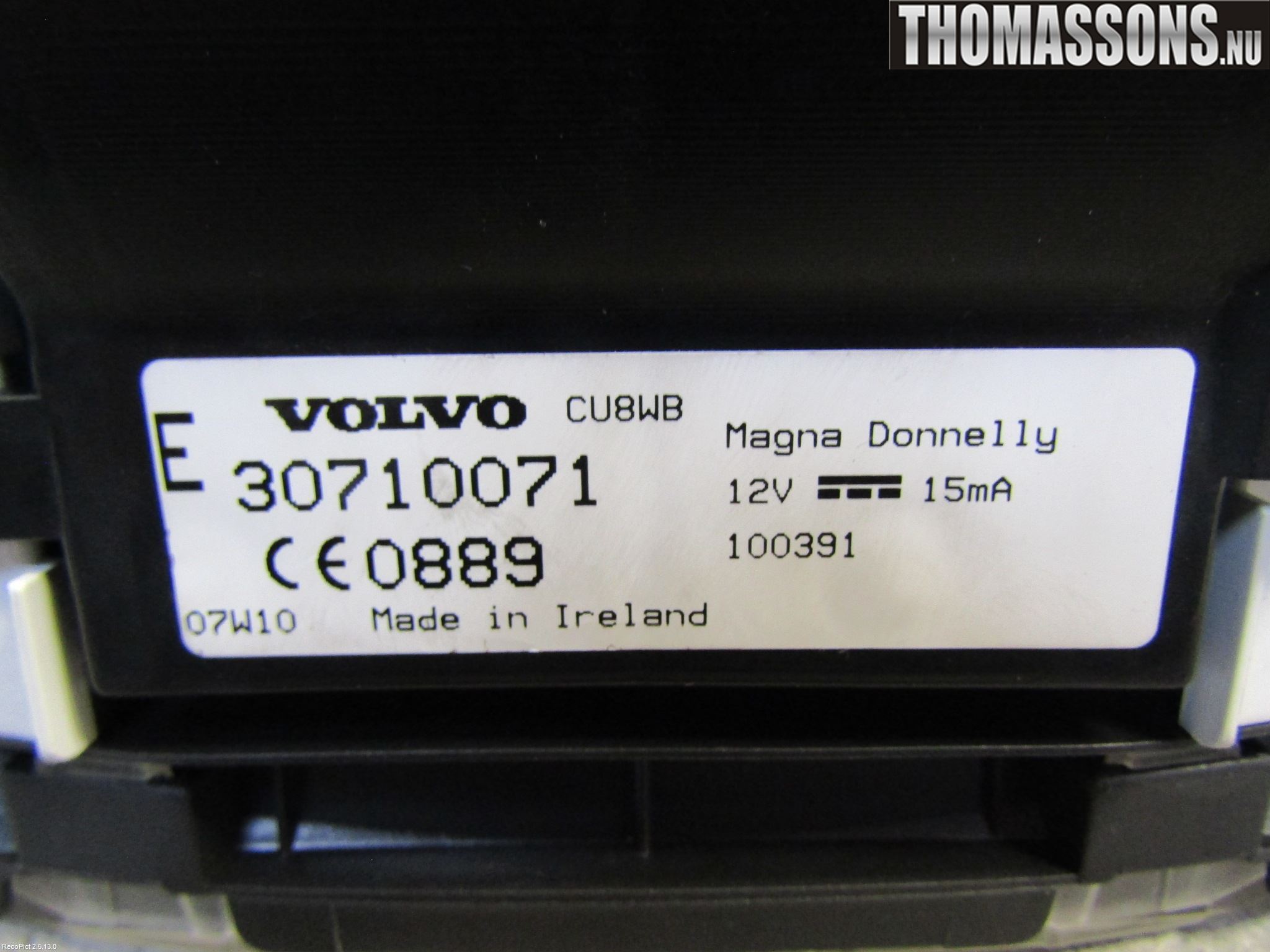 Volvo C30 07-10 Instrument Komb