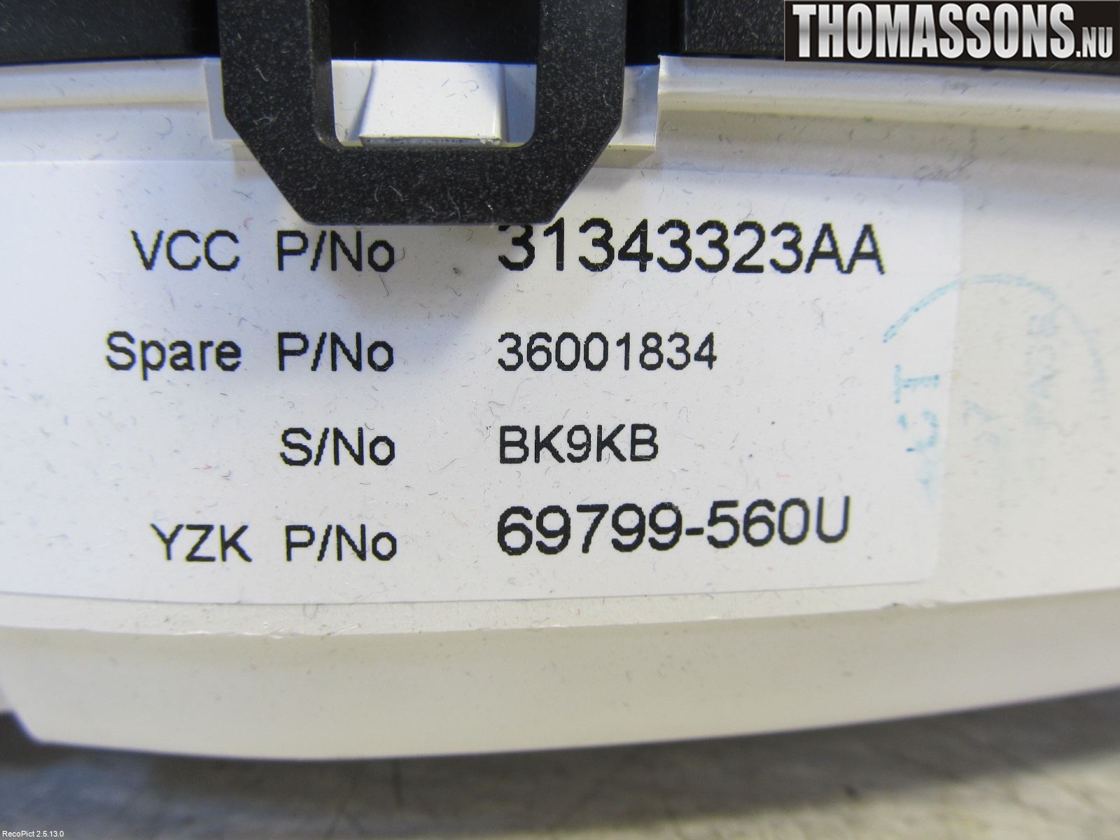 Volvo V60 11-13 Instrument Komb