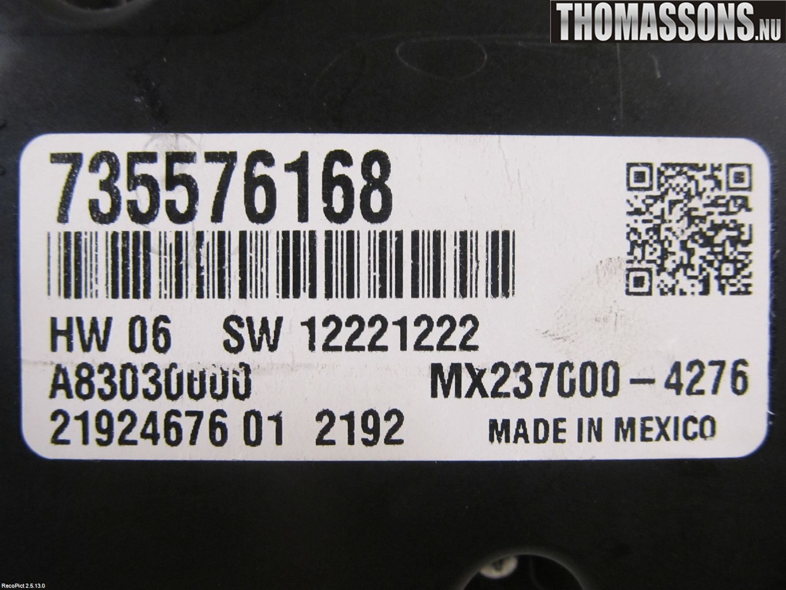 Fiat 500L 13-19 Ac Styrenhet Ac Manöveren