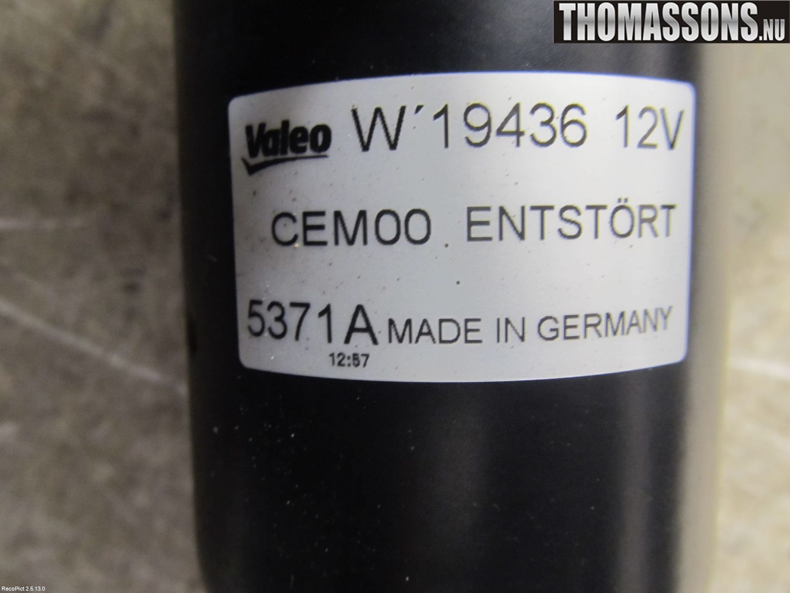 Citroen DS4 Torkarmotor Vindruta