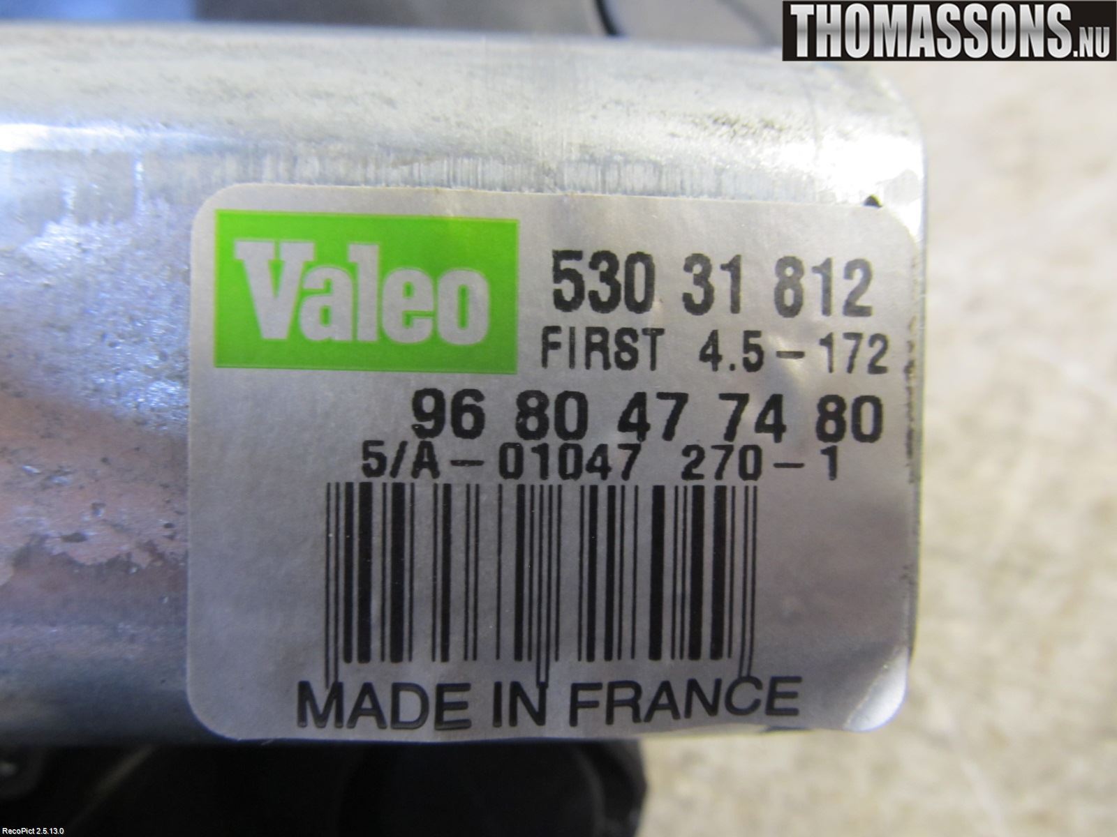 Citroen DS4 Torkarmotor Baklucka