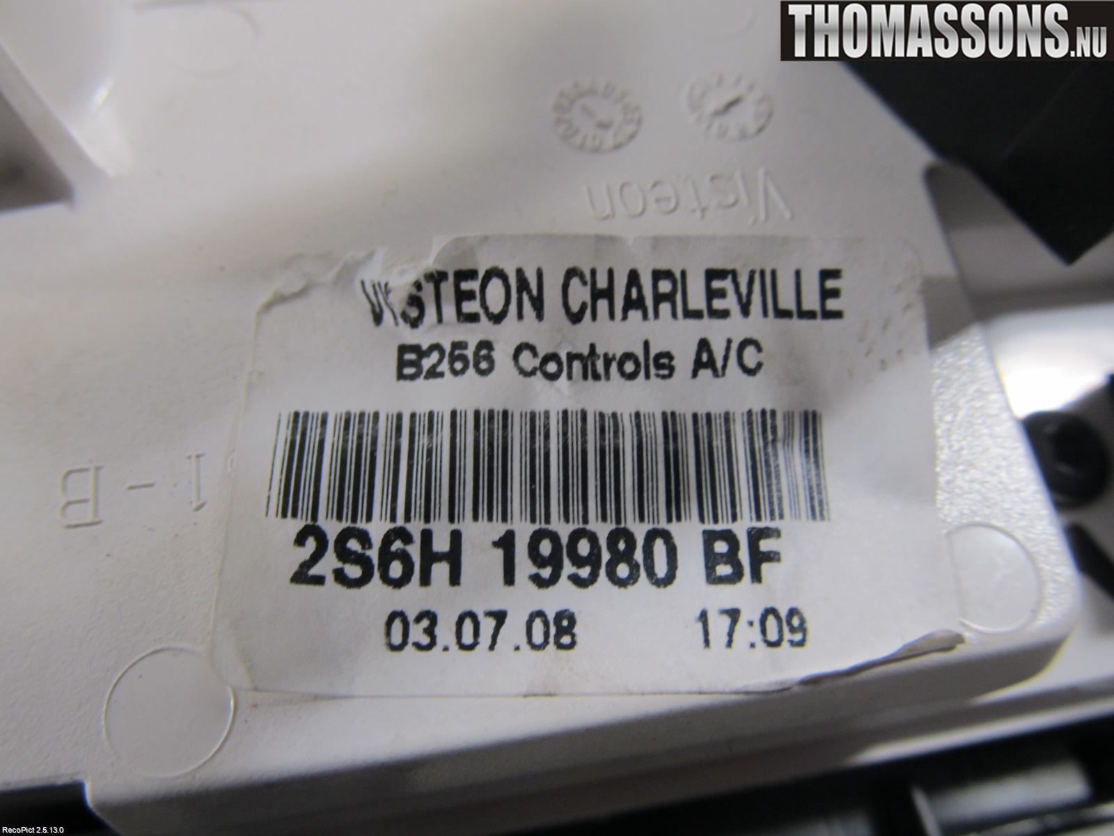 Ford FIESTA     06-08 Ac Styrenhet Ac Manöveren