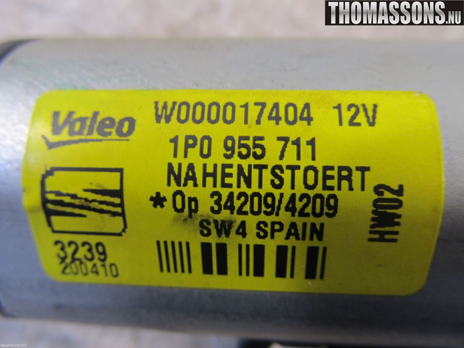 Seat LEON 06-12 Torkarmotor Baklucka