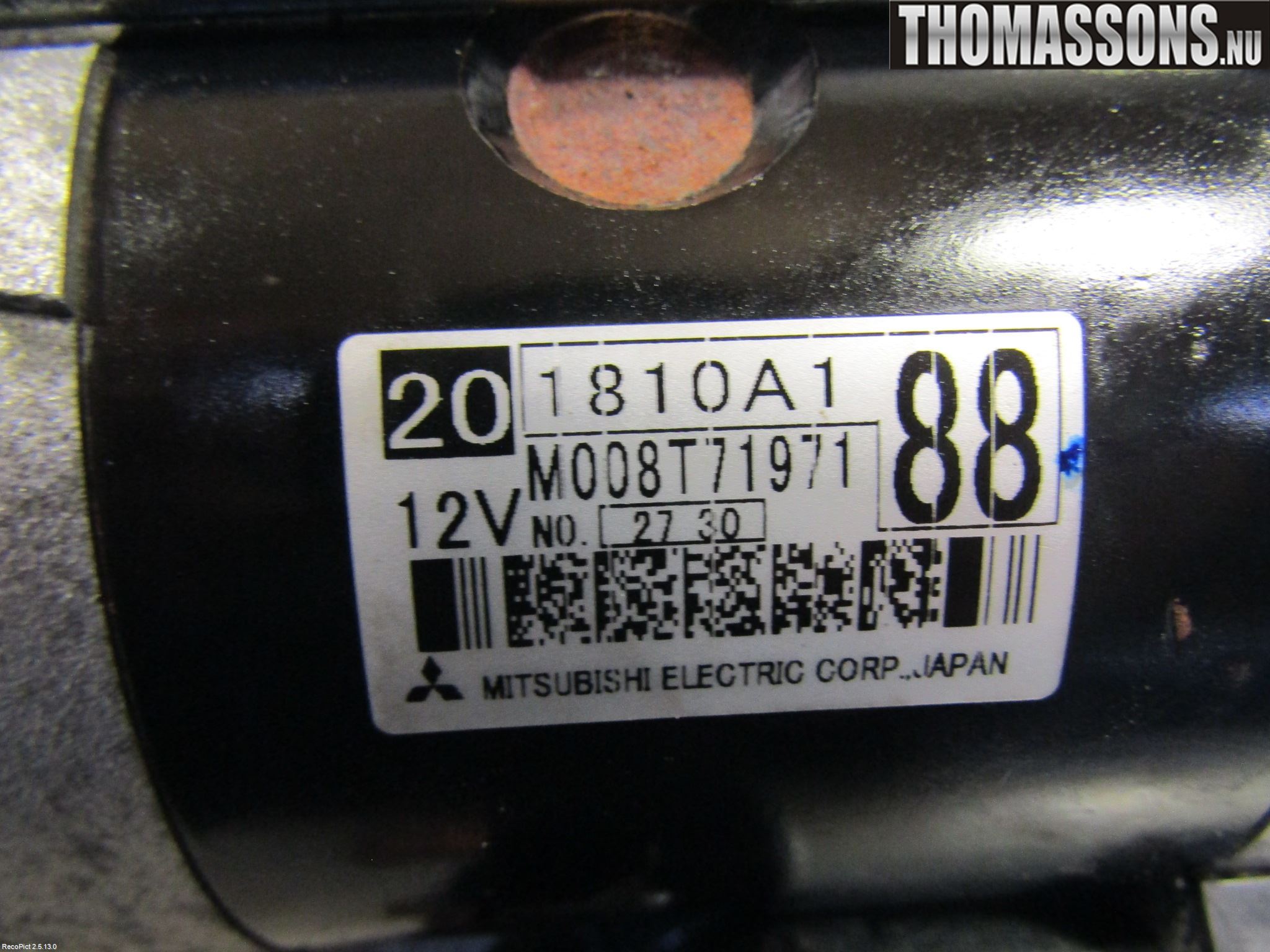 Mitsubishi ASX 10-22 Startmotor Diesel