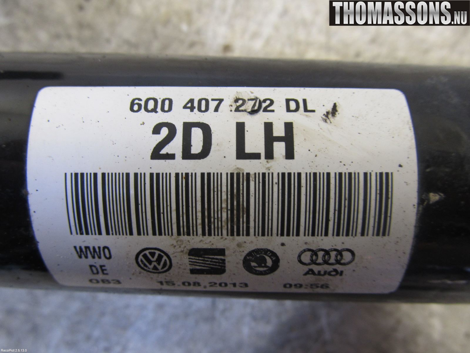 Skoda FABIA 07-14 Drivaxel Fram Höger