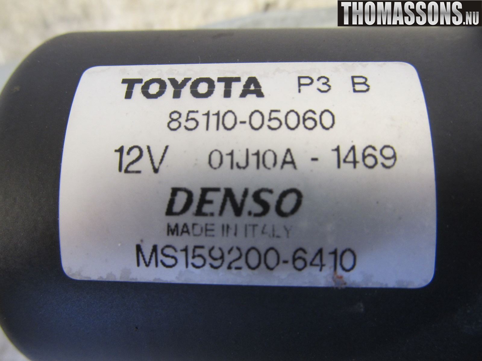 Toyota AVENSIS 07-08 Torkarmotor Vindruta