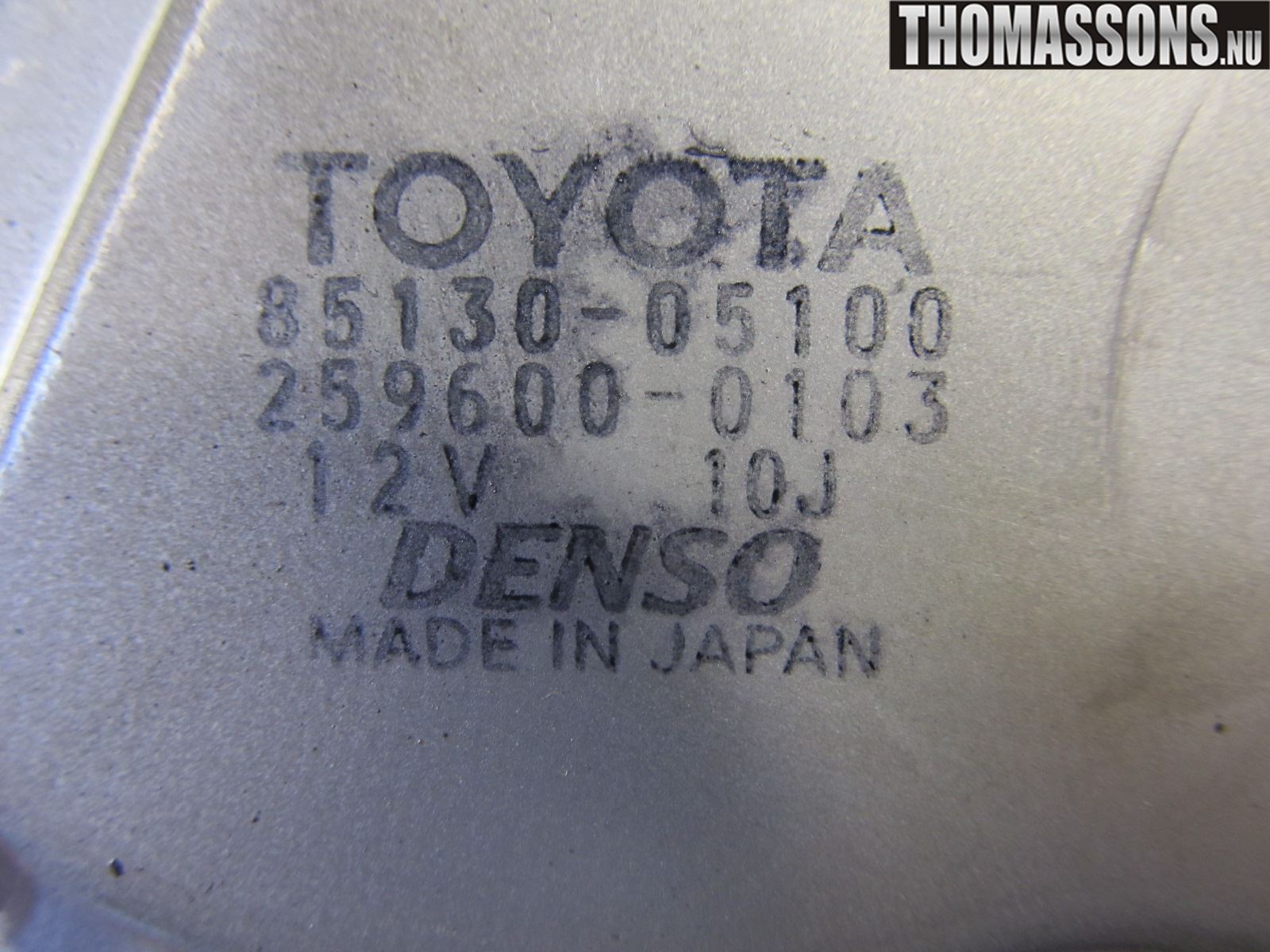 Toyota AVENSIS 07-08 Torkarmotor Baklucka