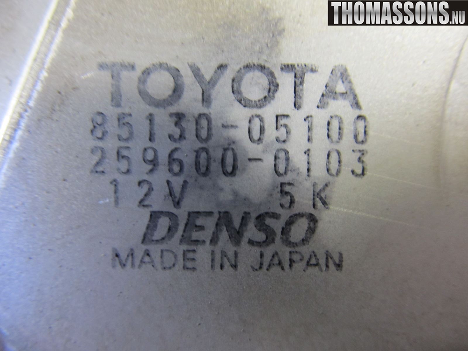 Toyota AVENSIS 07-08 Torkarmotor Baklucka