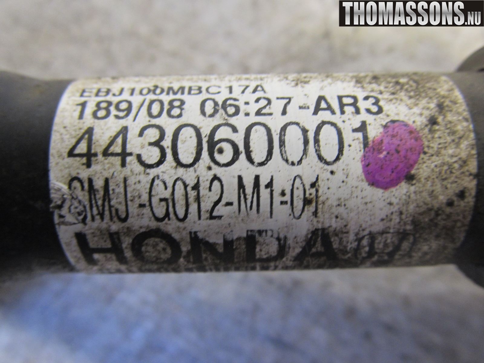 Honda CIVIC 06-11 Drivaxel Fram Vänster