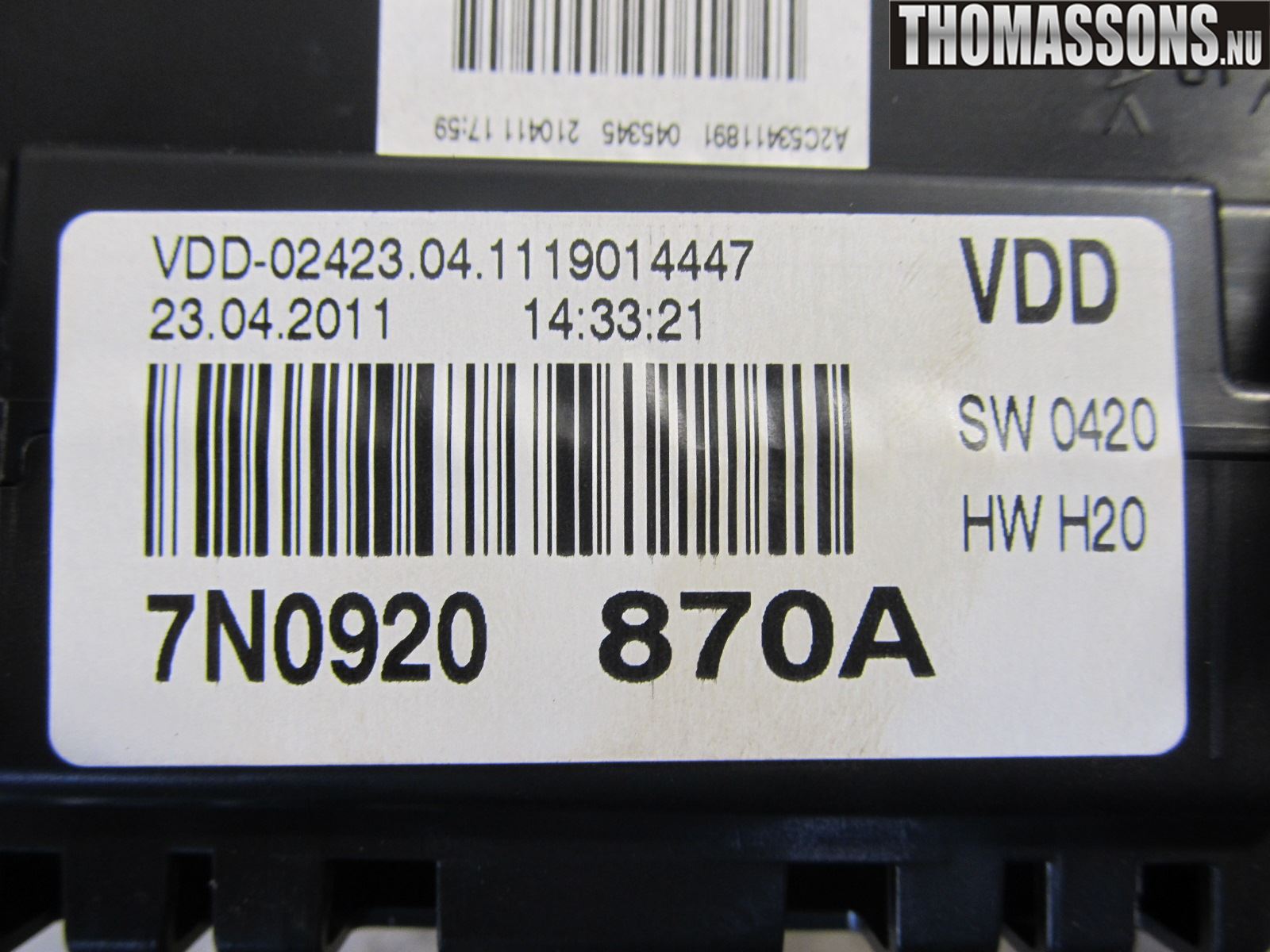 Volkswagen VW SHARAN 11- Instrument Komb