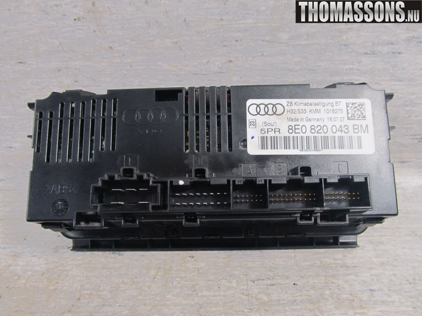 Audi A4/S4 05-07 Ac Styrenhet Ac Manöveren