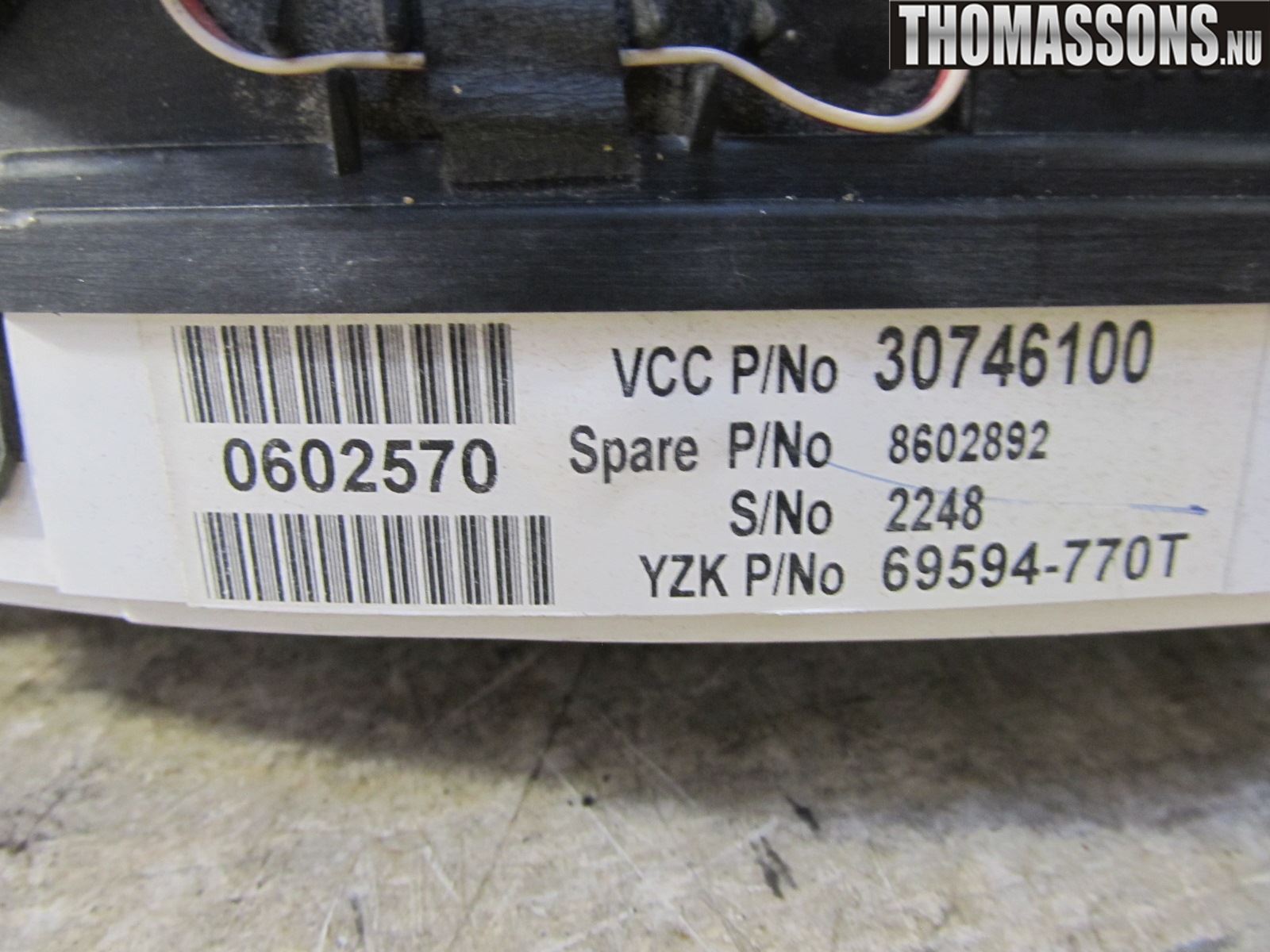 Volvo S60 05-10 Instrument Komb
