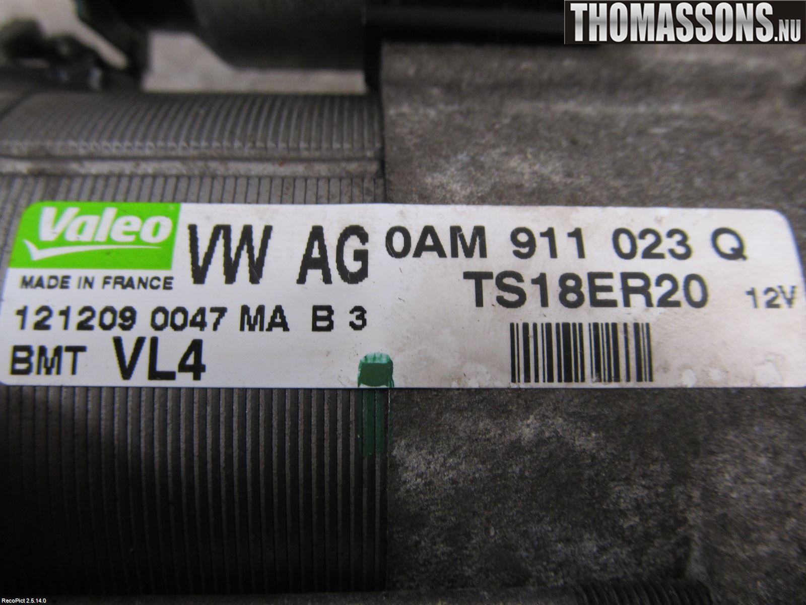 Skoda OCTAVIA (1Z) 05-13 Startmotor Diesel