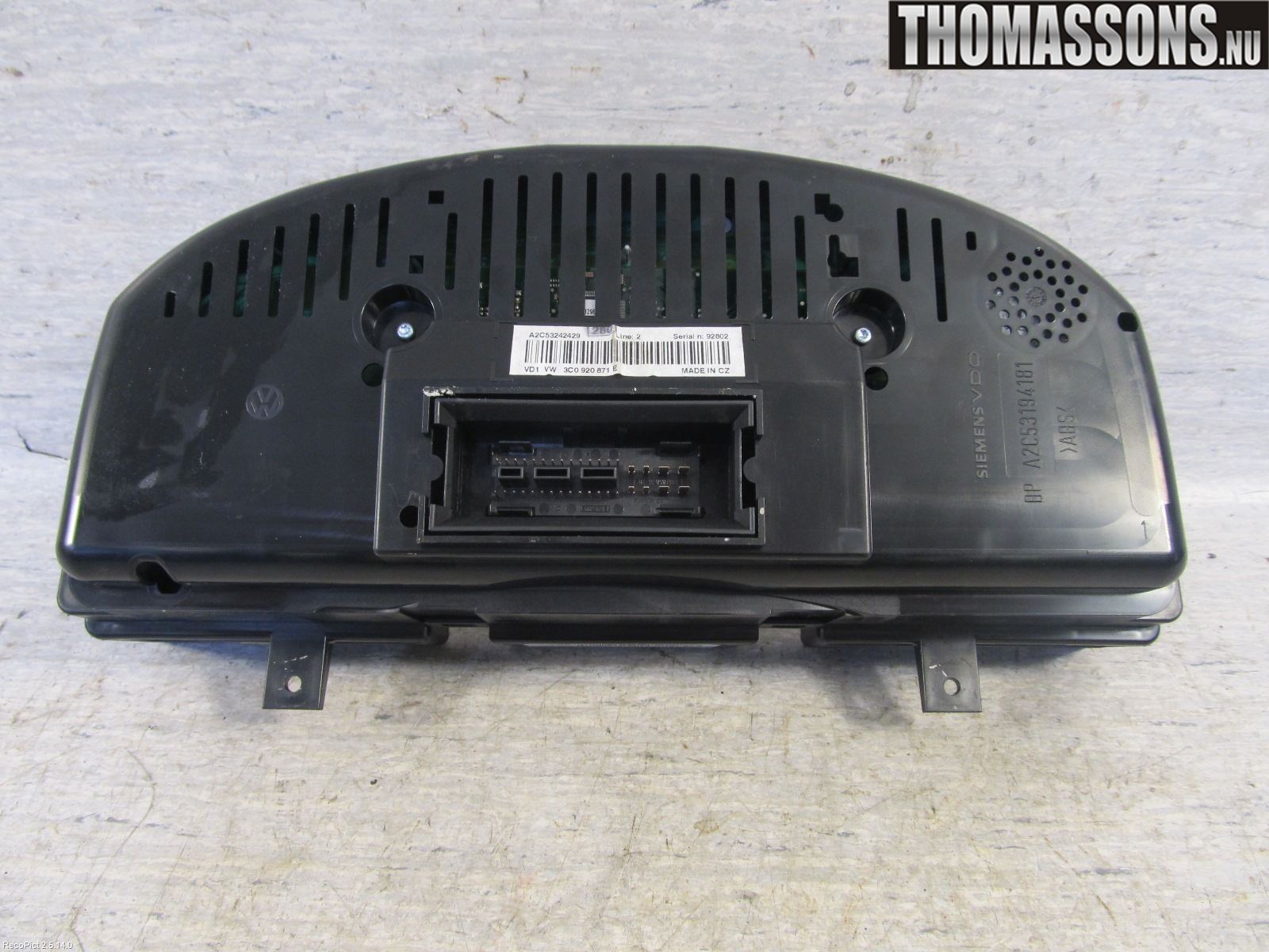 Volkswagen VW PASSAT 05-11 Instrument Komb