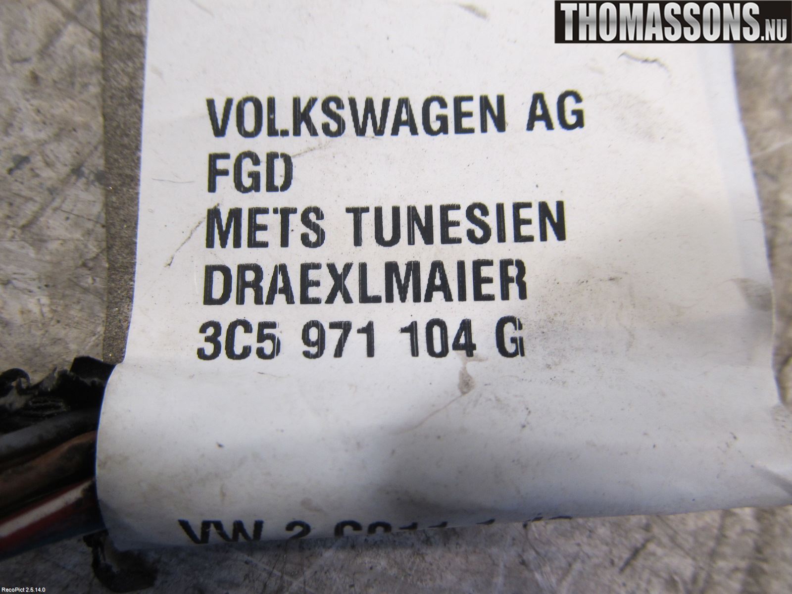Volkswagen VW PASSAT 05-11 Parkeringshjälp Backsensor