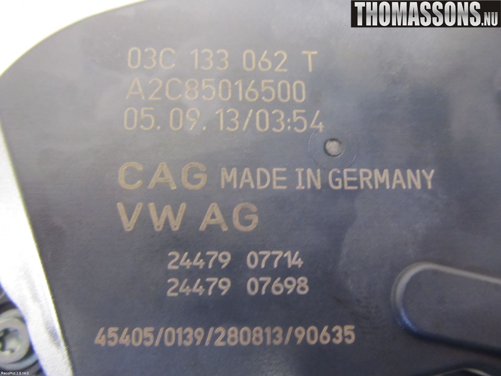 Volkswagen VW POLO 10-17 Injspjällhus