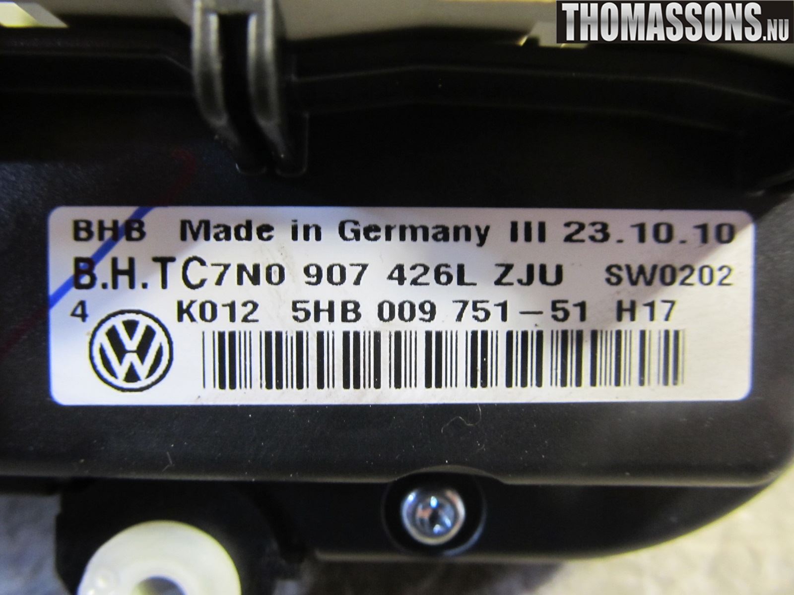 Volkswagen VW GOLF VI 09-13 Ac Styrenhet Ac Manöveren