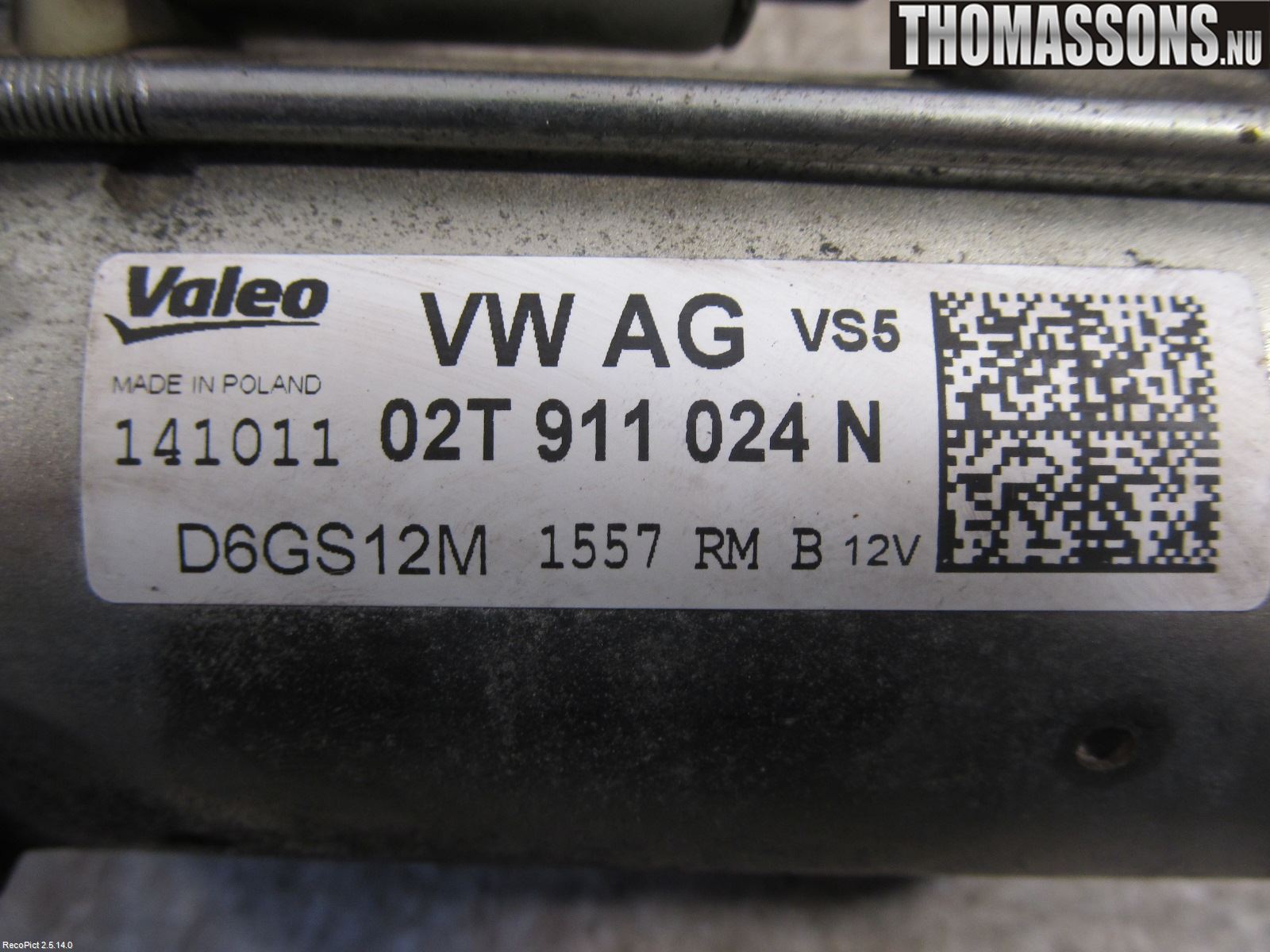 Skoda OCTAVIA (1Z) 05-13 Startmotor