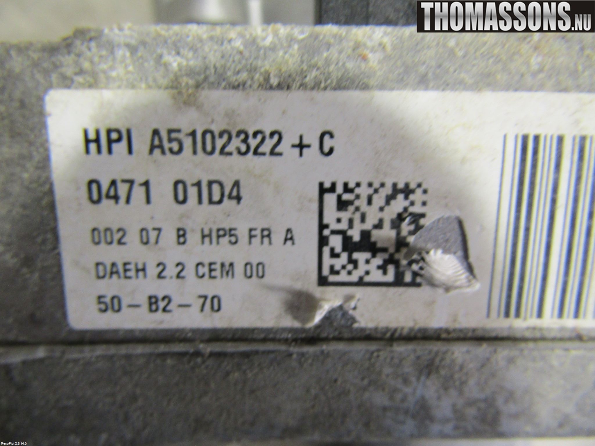 Peugeot 3008 09-16 Styrservo Pump Elektrisk
