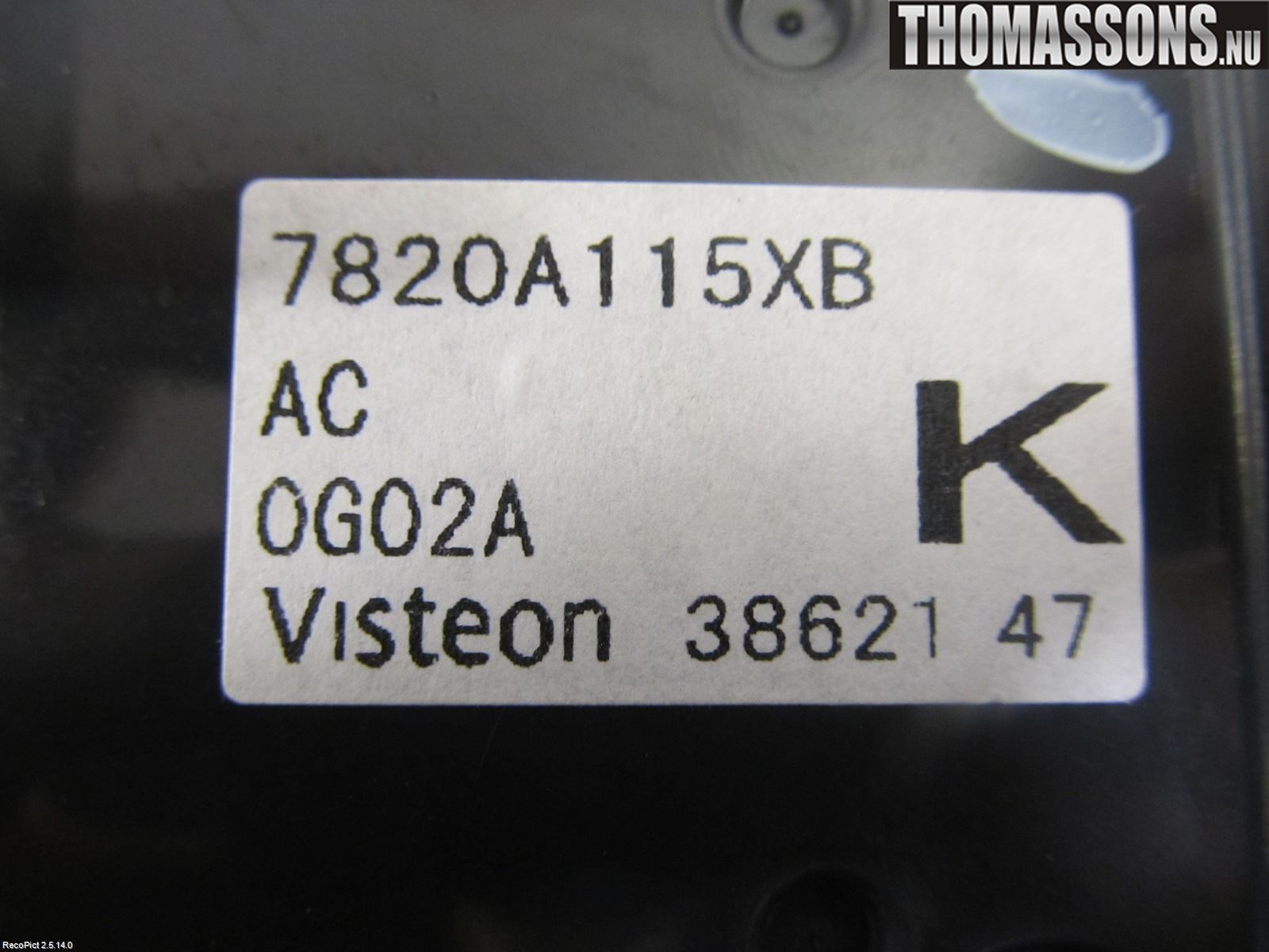 Mitsubishi ASX 10-22 Ac Styrenhet Ac Manöveren