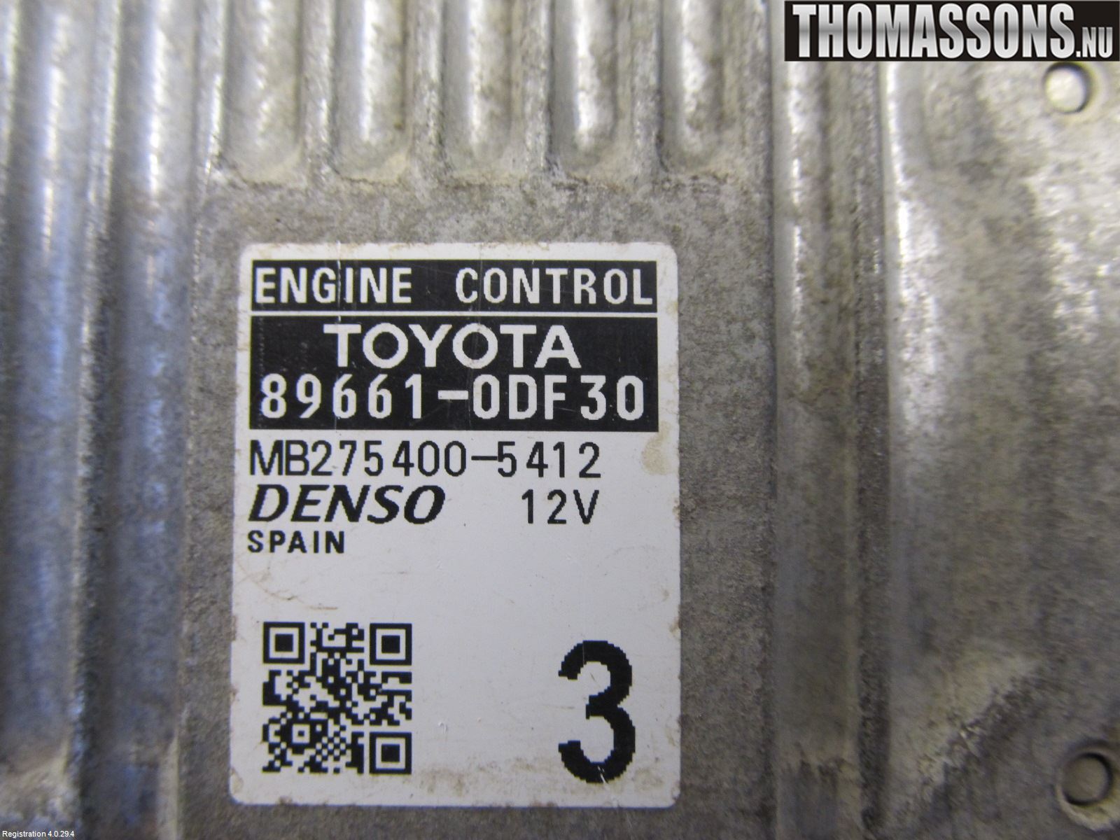 Toyota YARIS XP130 12-14 Styrenhet Insprut Bensin