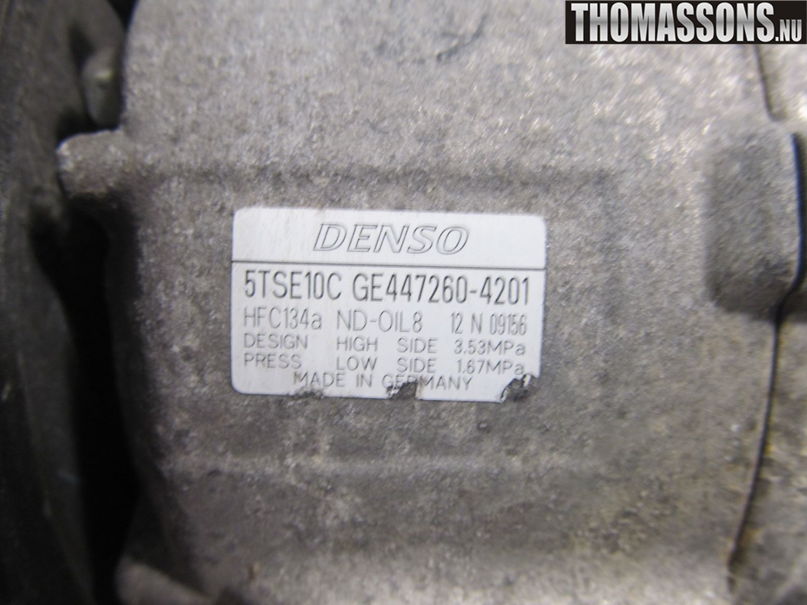 Toyota YARIS XP130 12-14 Ac Kompressor