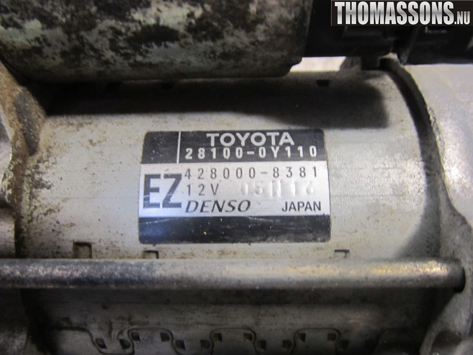 Toyota YARIS XP130 12-14 Startmotor