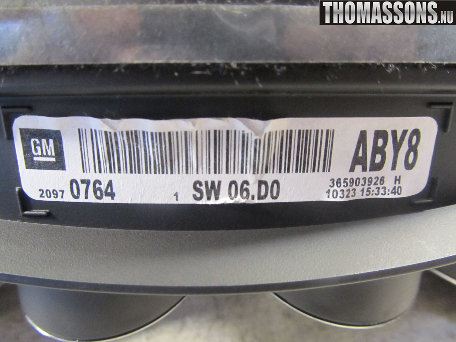 Opel INSIGNIA 09-16 Instrument Komb