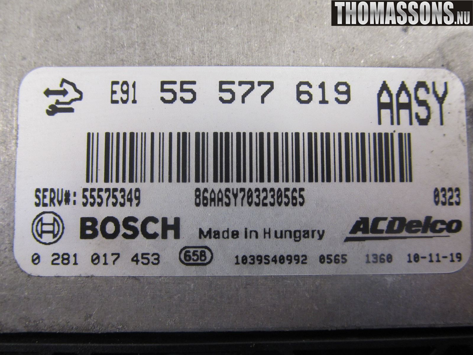 Opel INSIGNIA 09-16 Styrenhet Insprut Bensin