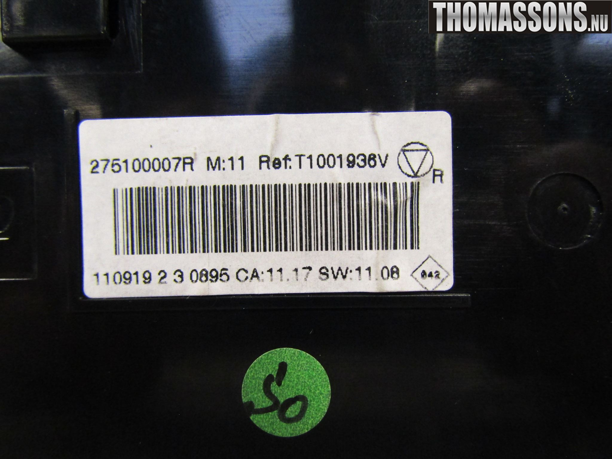 Renault MEGANE III 09-15 Ac Styrenhet Ac Manöveren