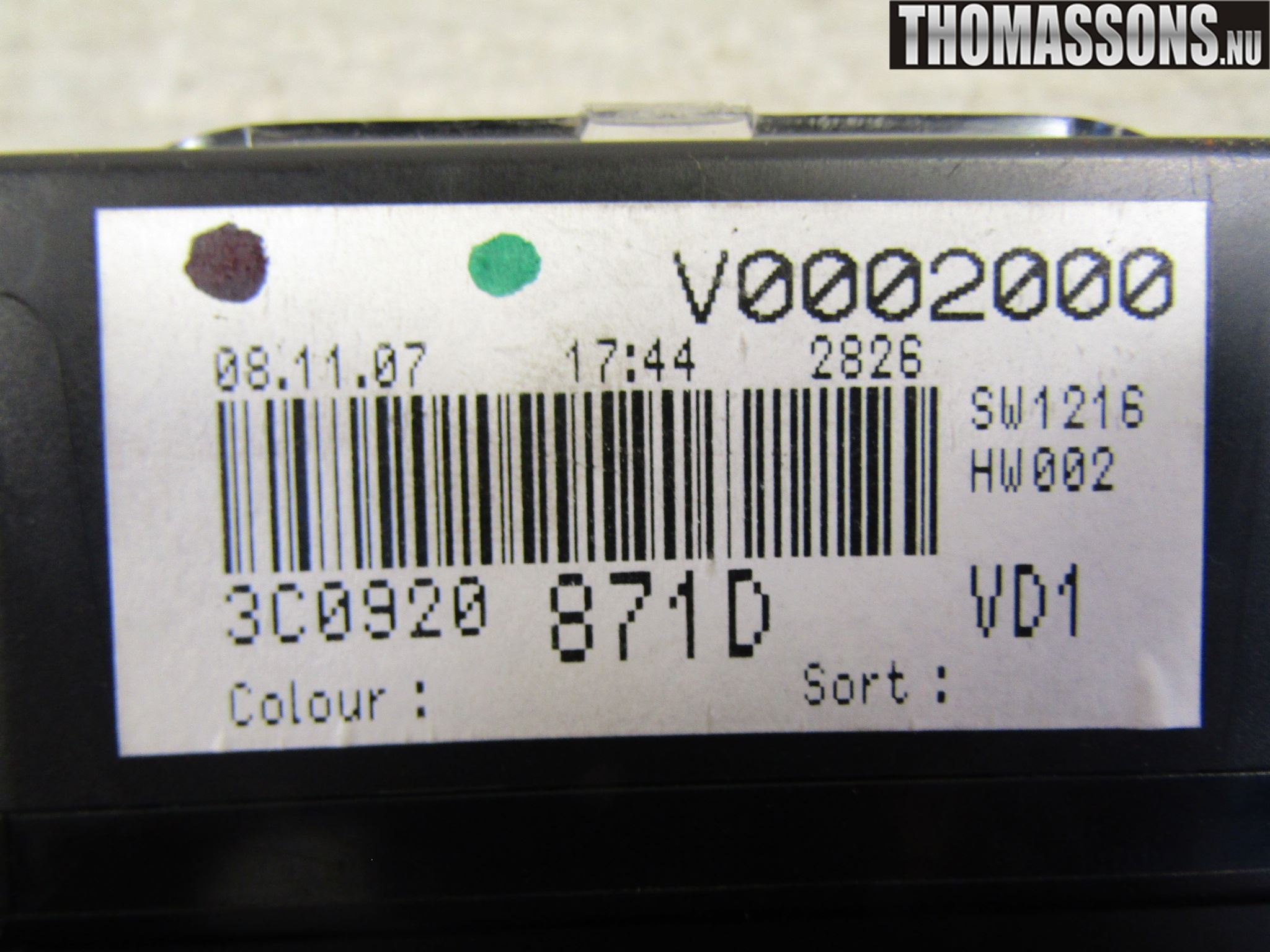 Volkswagen VW PASSAT 05-11 Instrument Komb