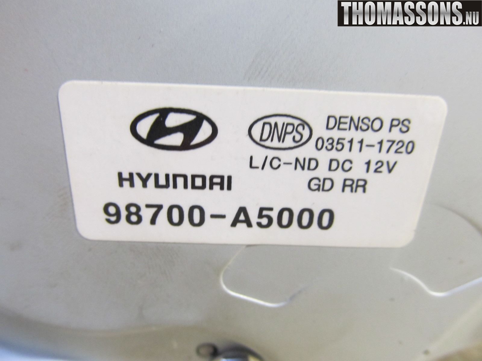 Hyundai i30 GD 13-17 Torkarmotor Baklucka