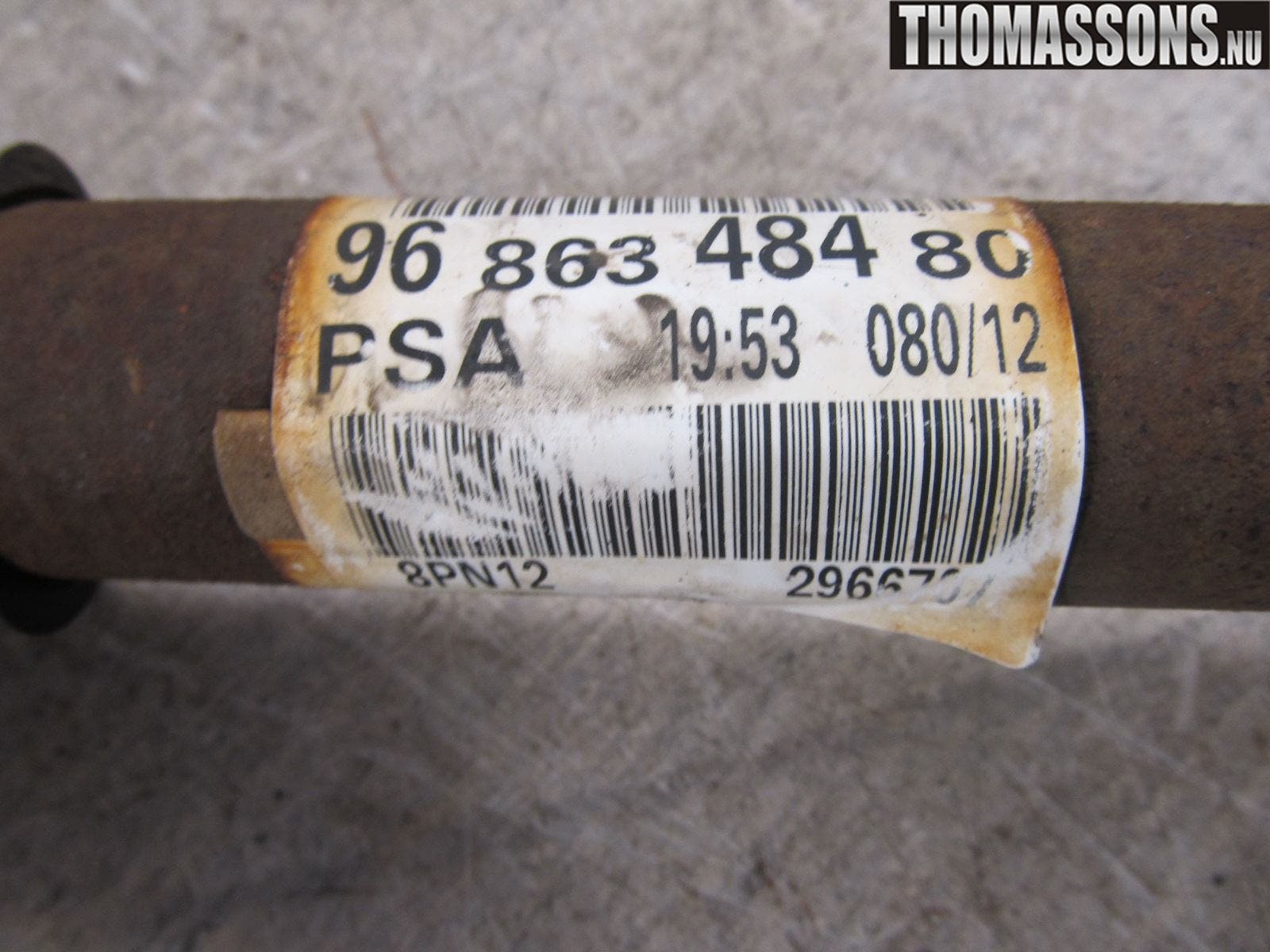 Peugeot 508 11-18 Drivaxel Fram Höger