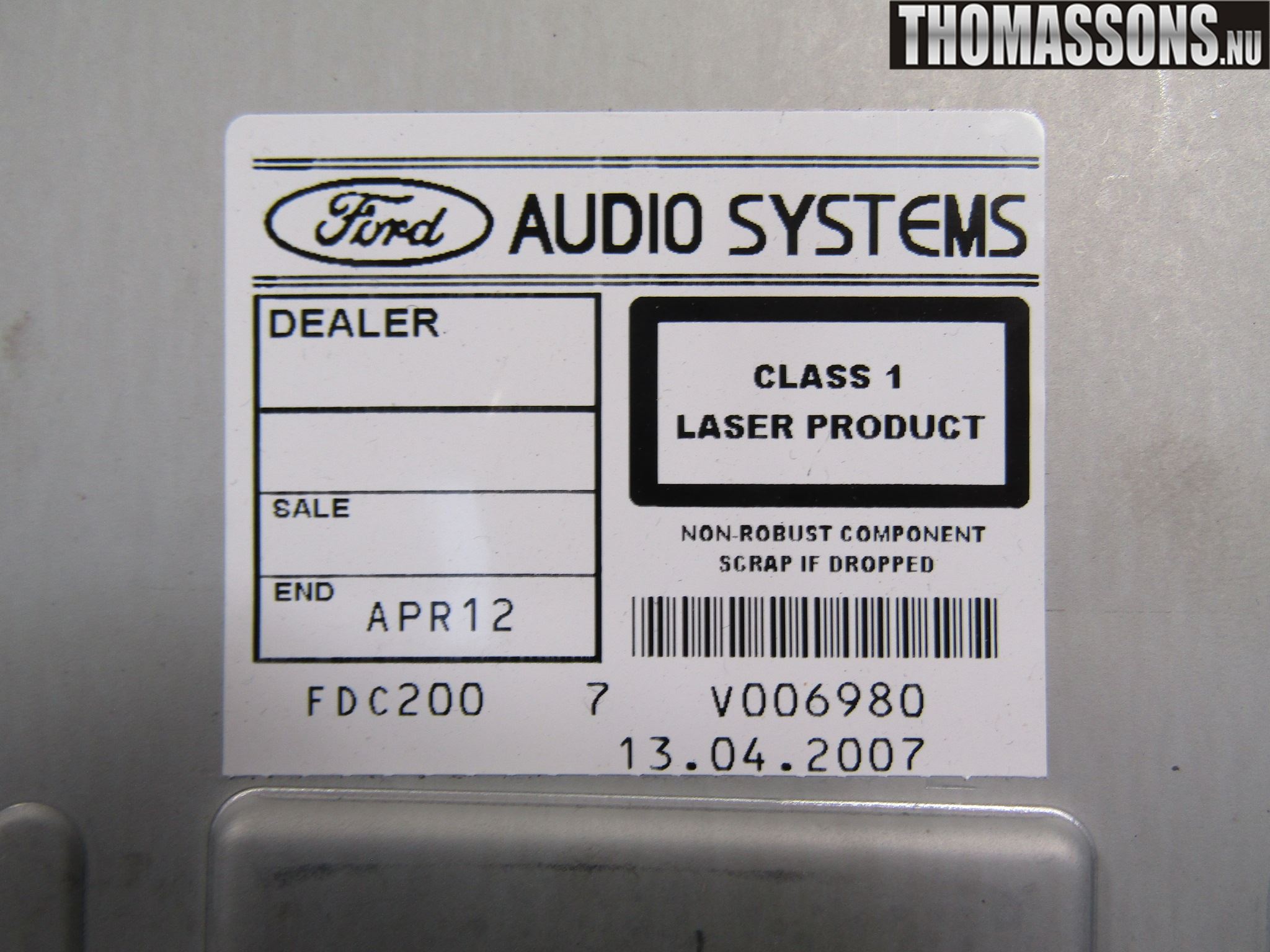 Ford MONDEO 07-15 Radio