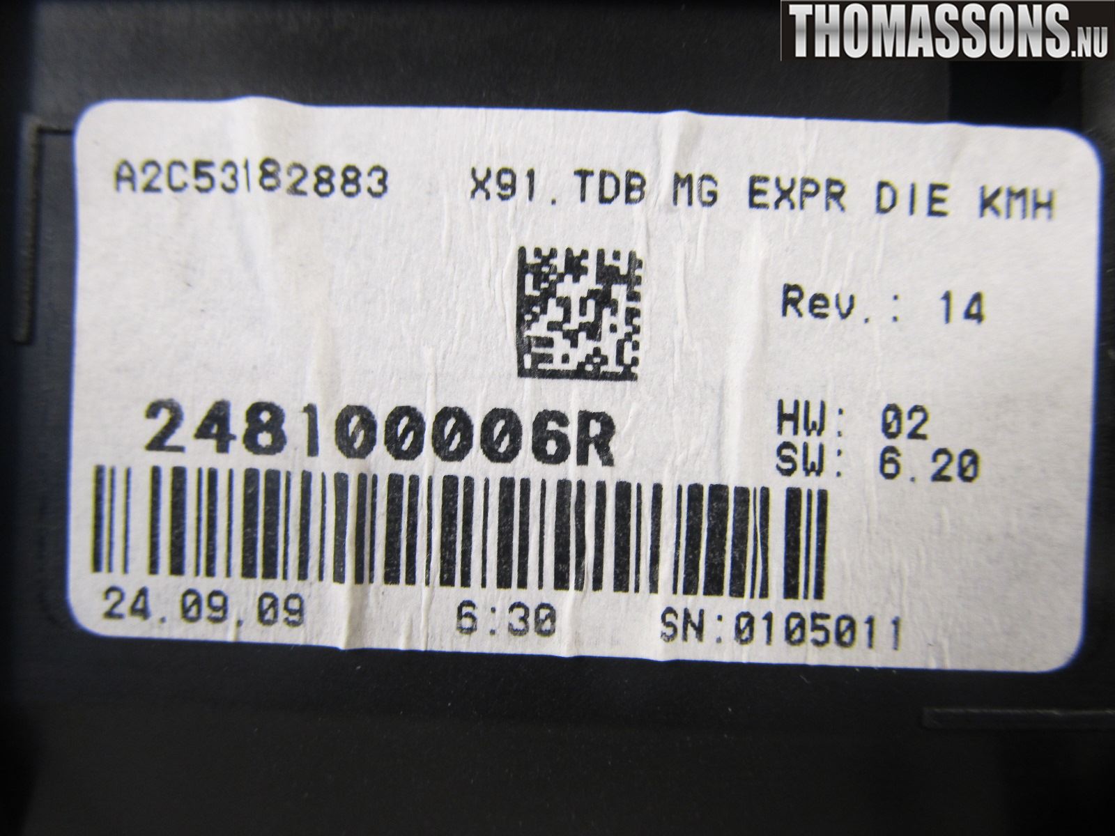 Renault LAGUNA III 08-10 Instrument Komb