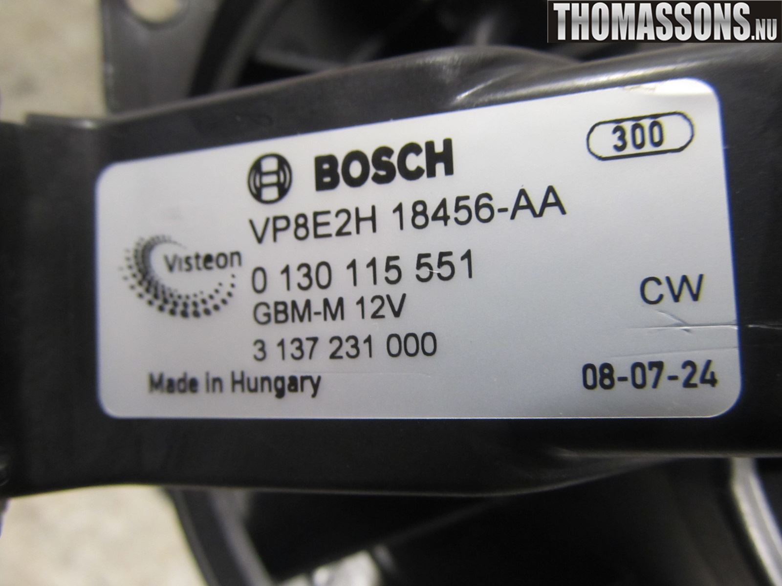 Ford FIESTA 09-12 Värmefläkt